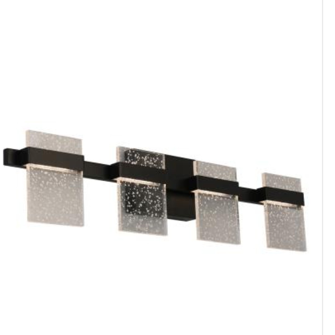 EGLO 204488A Madrona Modern Black LED 4-Light Bath Wall Sconceby EGLO