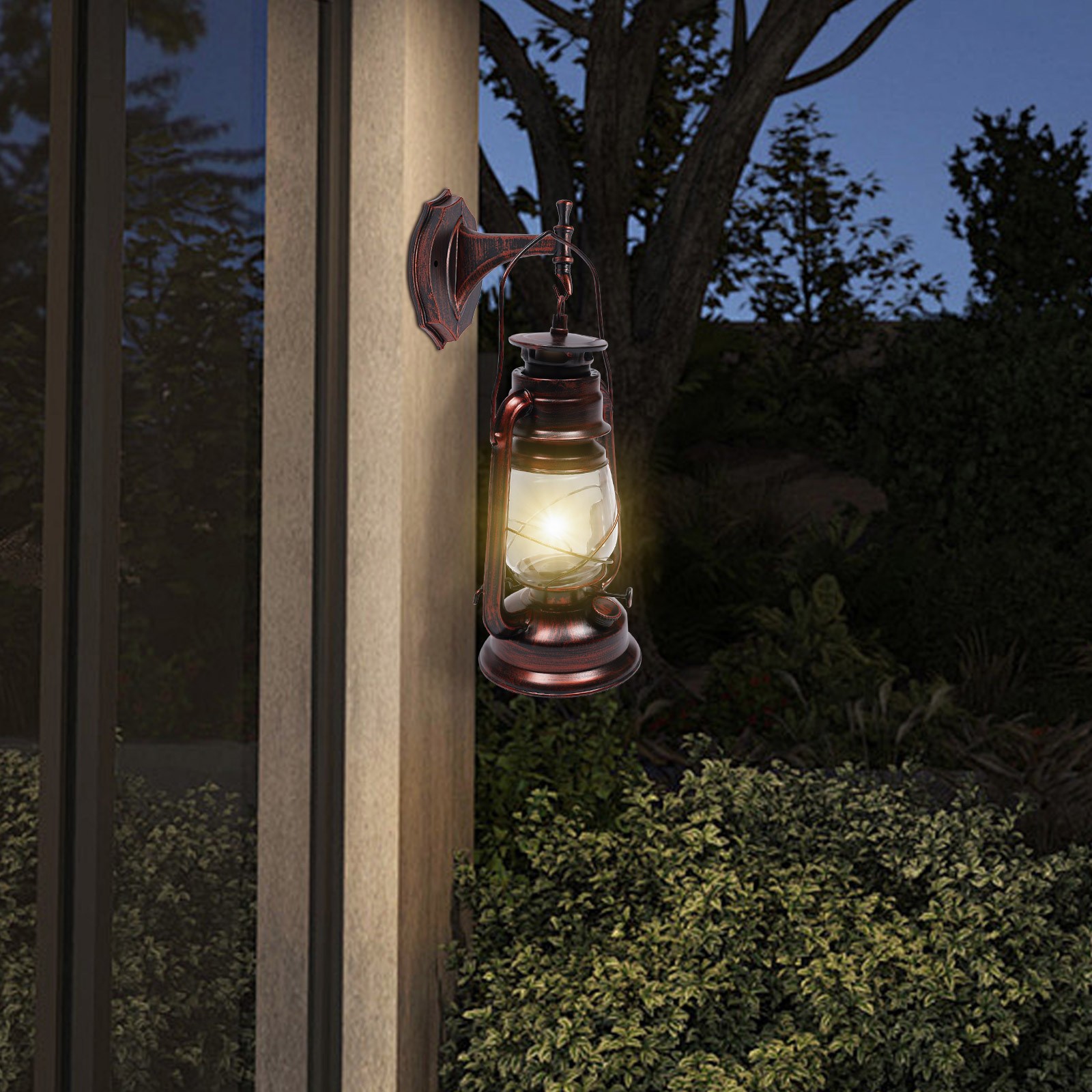 Lantern Shape Retro Wall Light,for Hallway Stairwell Bar Cafe 220V 3W