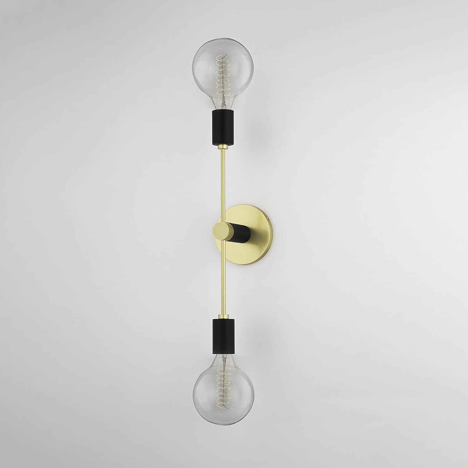 Mitzi H178102-AGB/BK Astrid – 2 Light Wall Sconce – Aged Brass/Black
