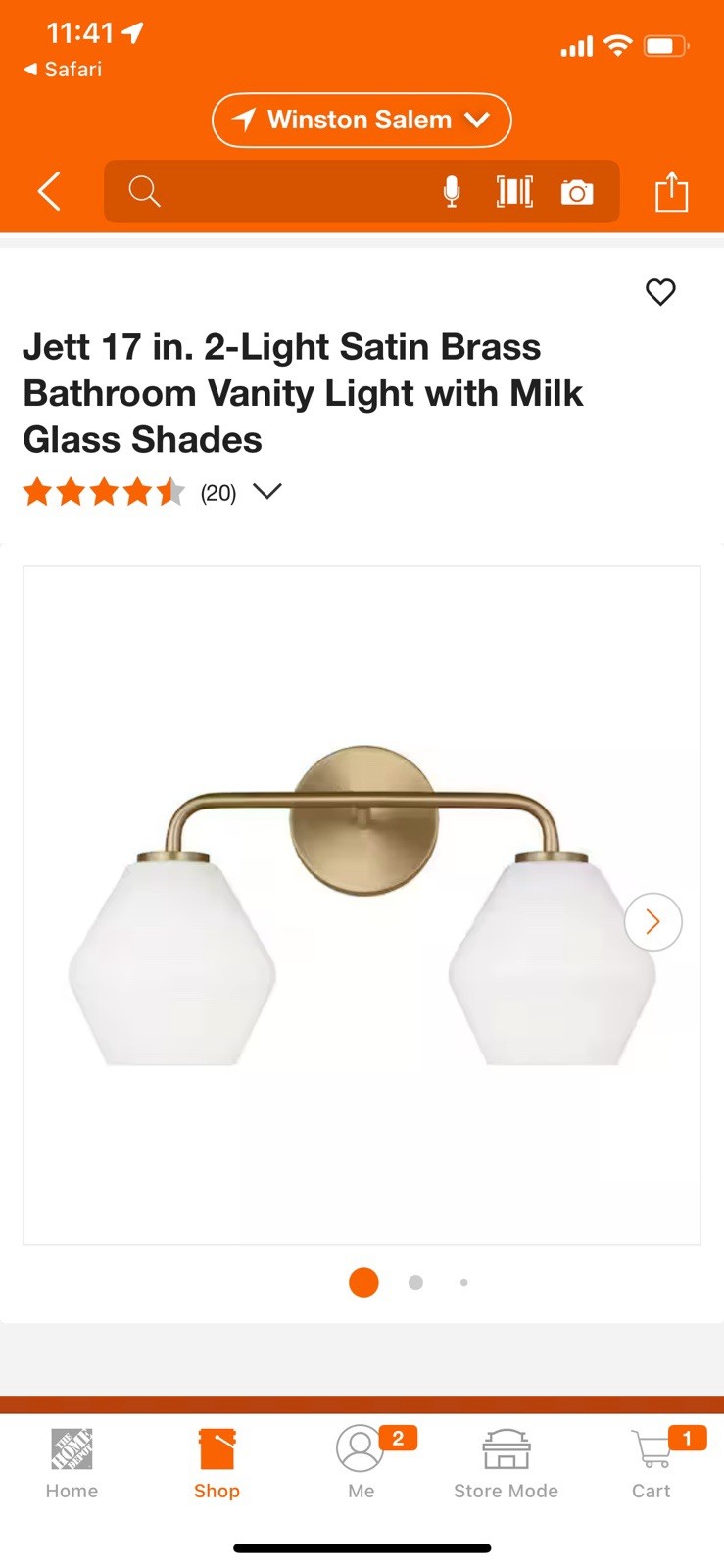 Generation lighting Vanity Light