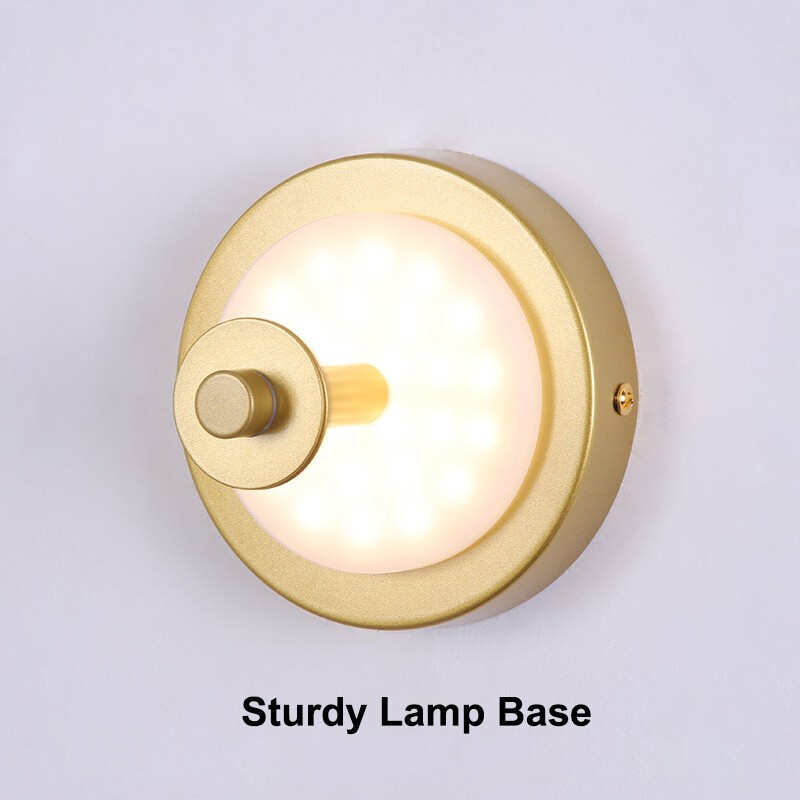 LED Surface Mounted Wall Lamp D16/25CM Round Marble Stone Bedside Light Fixture