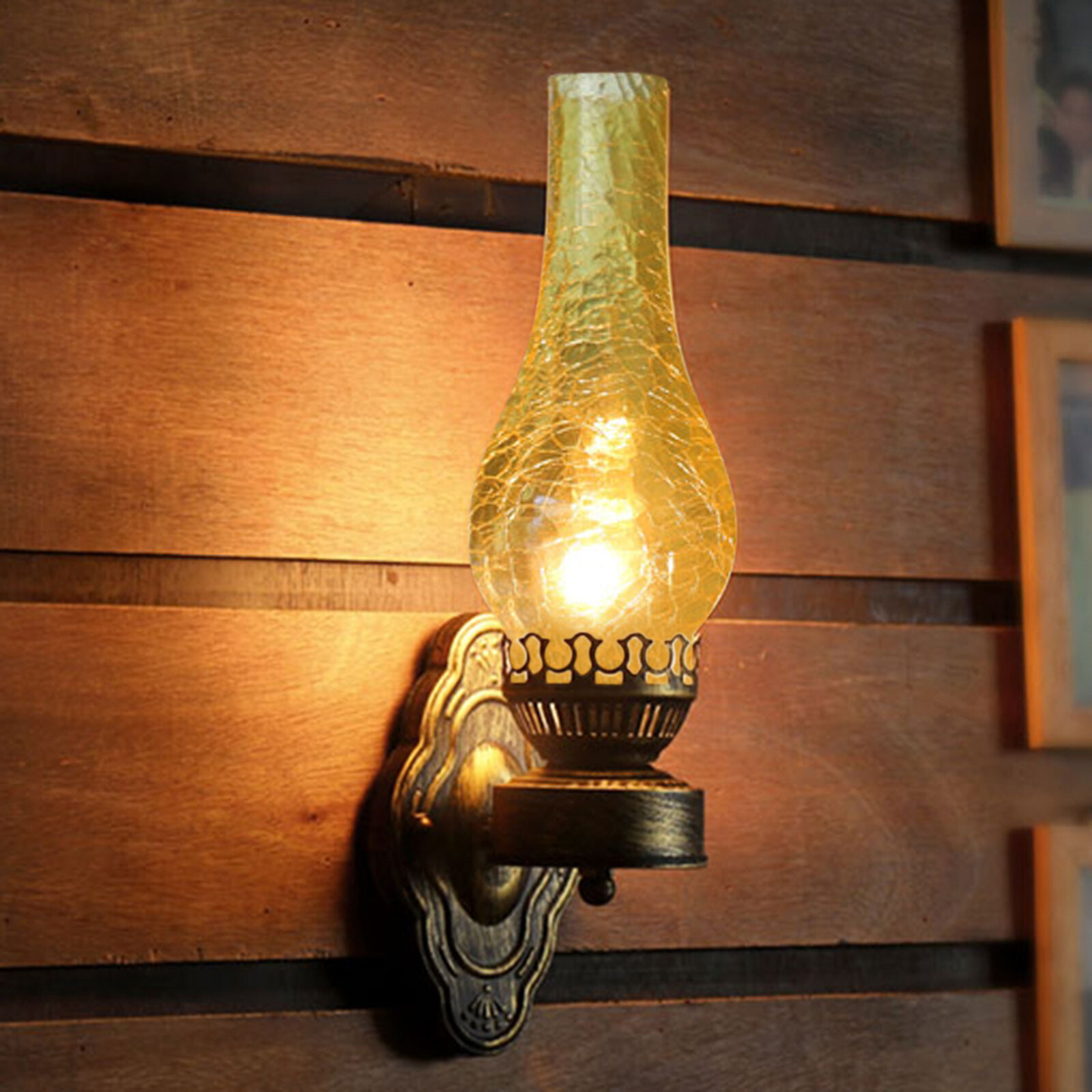 Vintage Industrial Wall Sconce Light Iron Glass E27 30W for Corridor