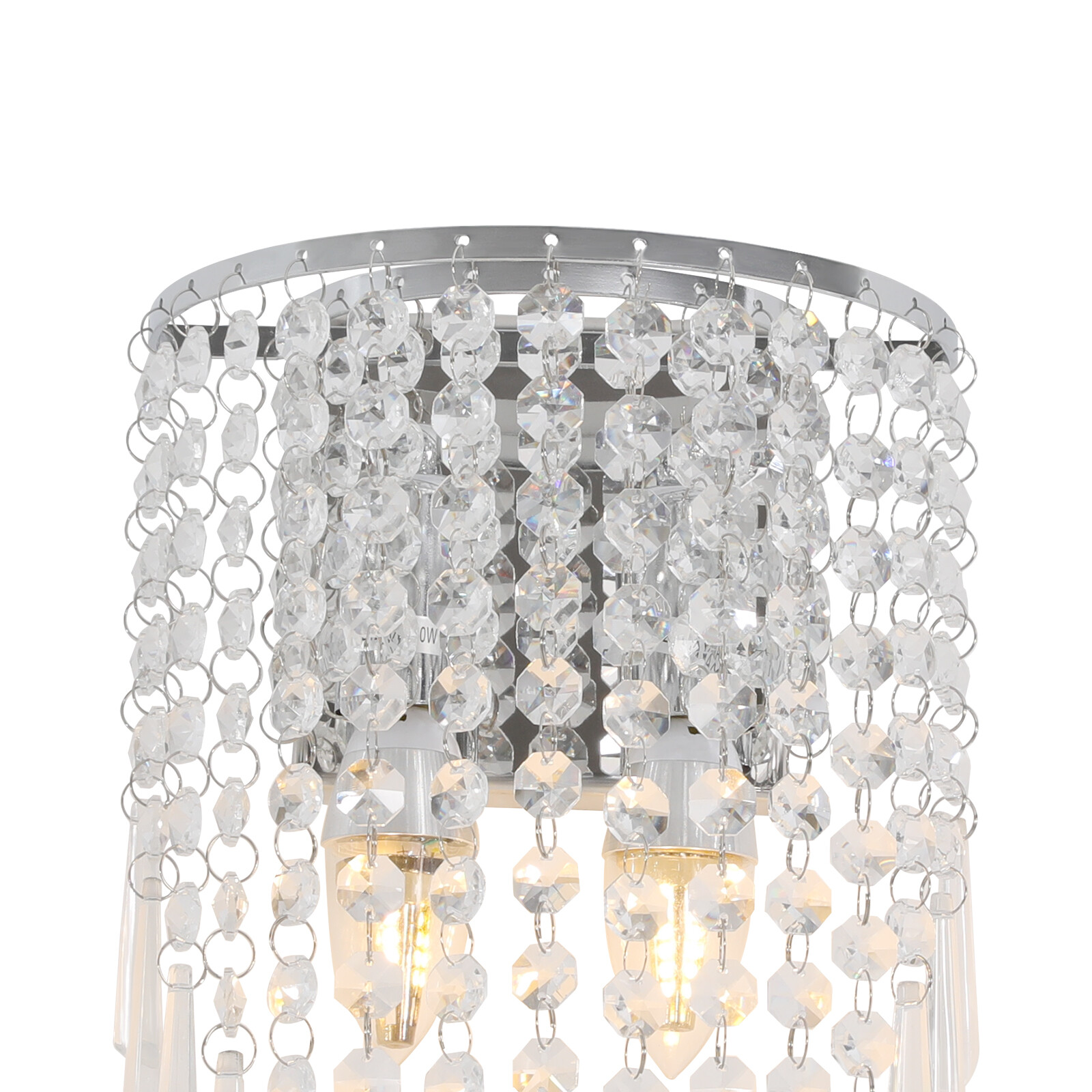 110V Wall Fixture, ‎K9 Crystal Wall Lamp, ‎Wall Mount Light With E12 Lamp Holder