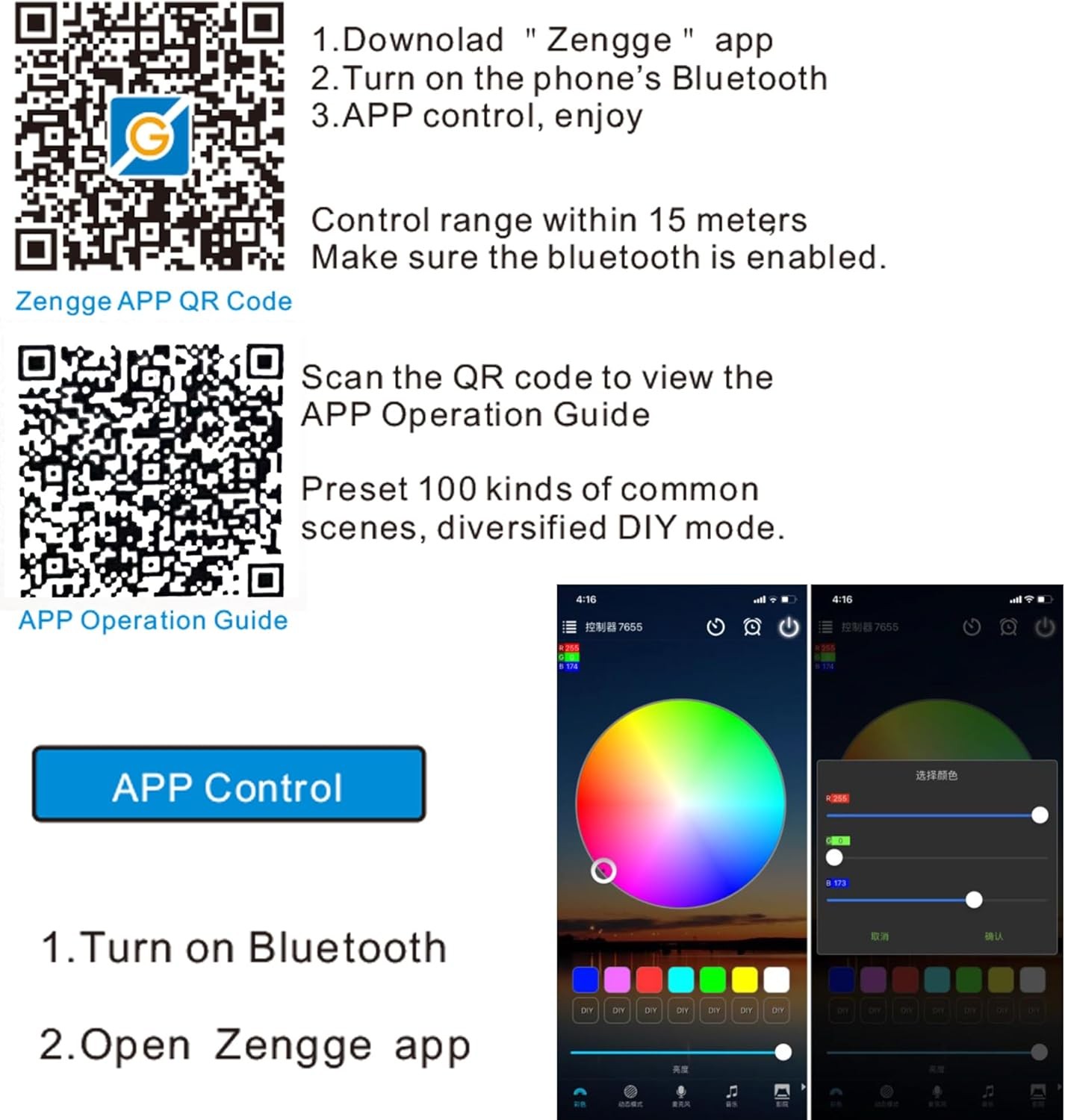 Rechargeable RGB Wall Light with APP Control, Battery, Smart, Skull Design