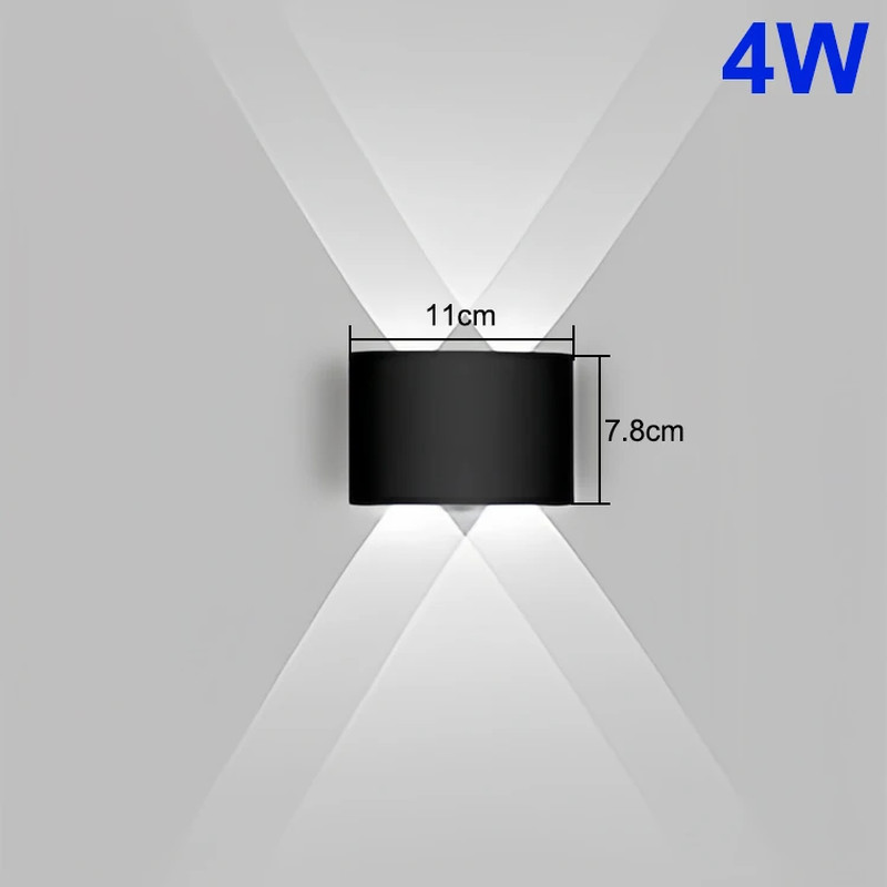 Up and down LED Wall Lamp Waterproof Interior Wall Light for Bedroom Living Room