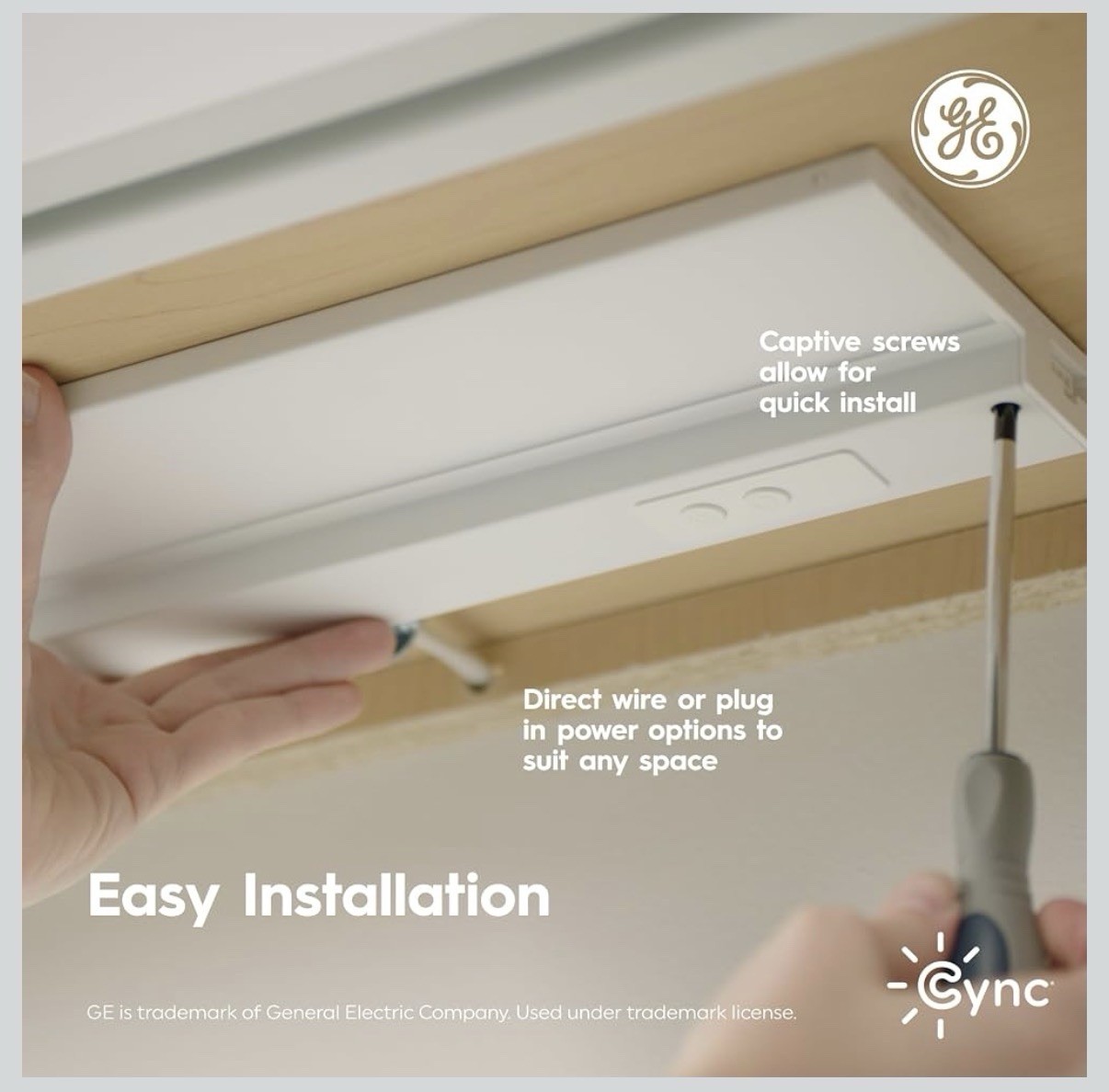 GE Cync Reveal HD+ 12in Smart Under Cabinet LED Light Bar