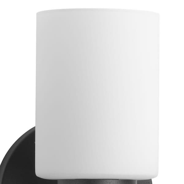 Progress Lighting Replay Collection 22″ 3-Light Black Etched Glass Vanity Light