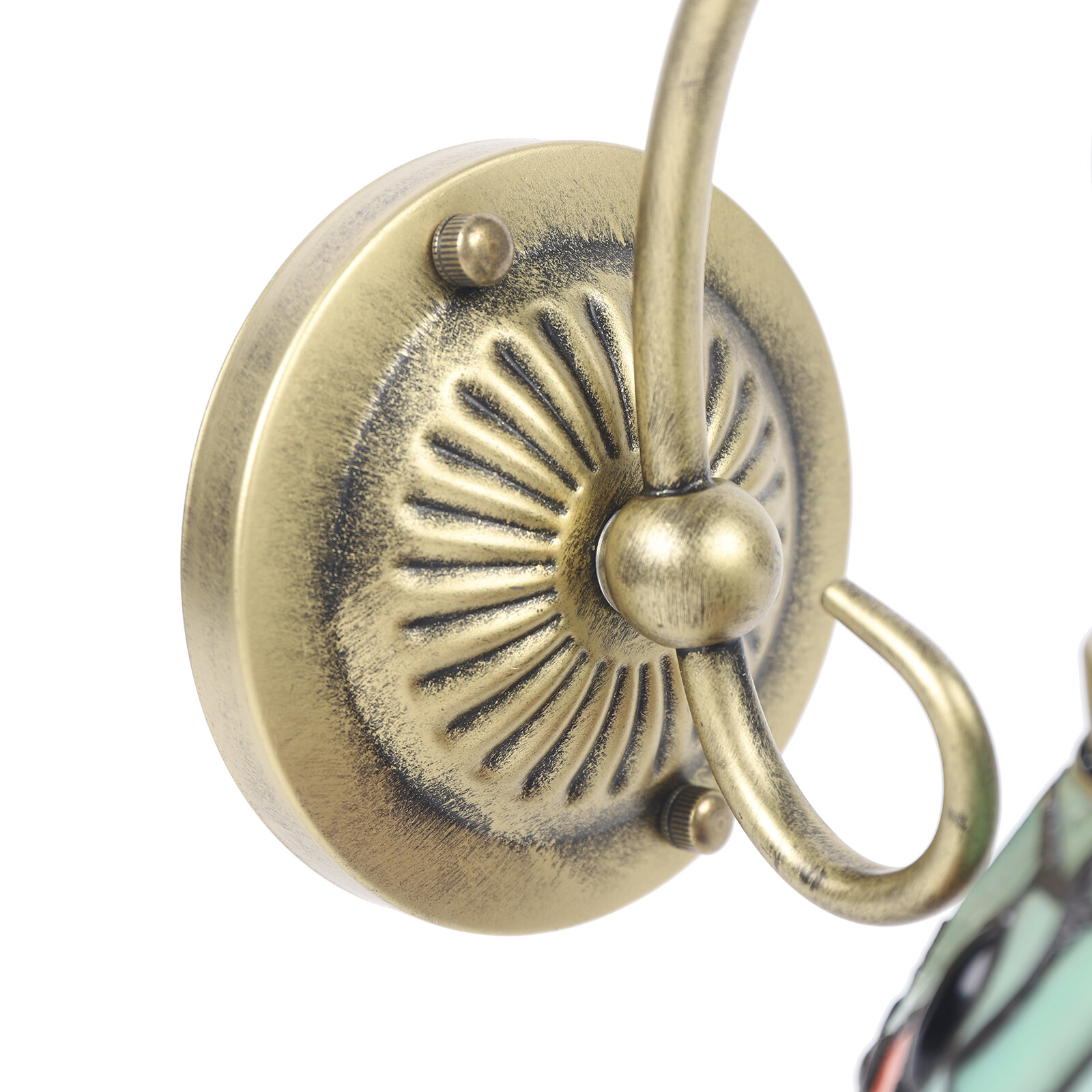 Sconce Vintage Baroque Wall Lamp Antique Stained Glass Wall Sconce 60W