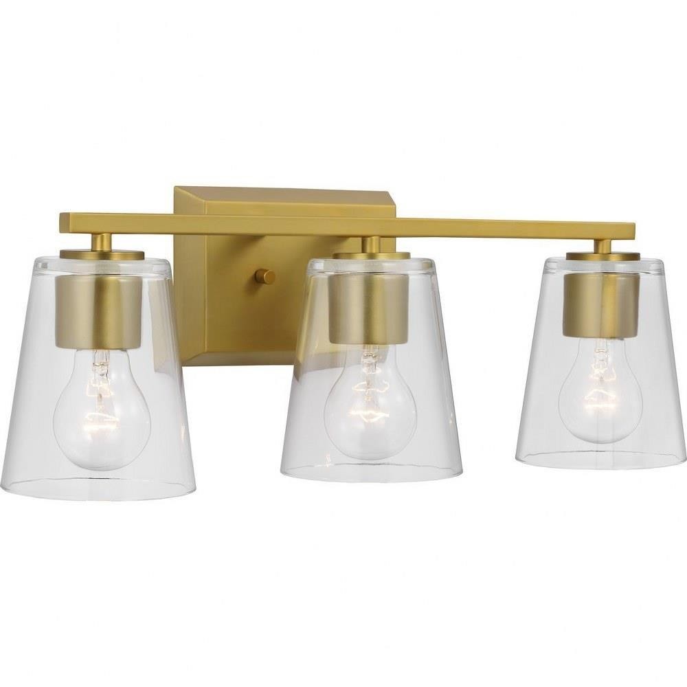 3 Light Bath Vanity In Contemporary Style-7.5 Inches Tall and 6.25 Inches