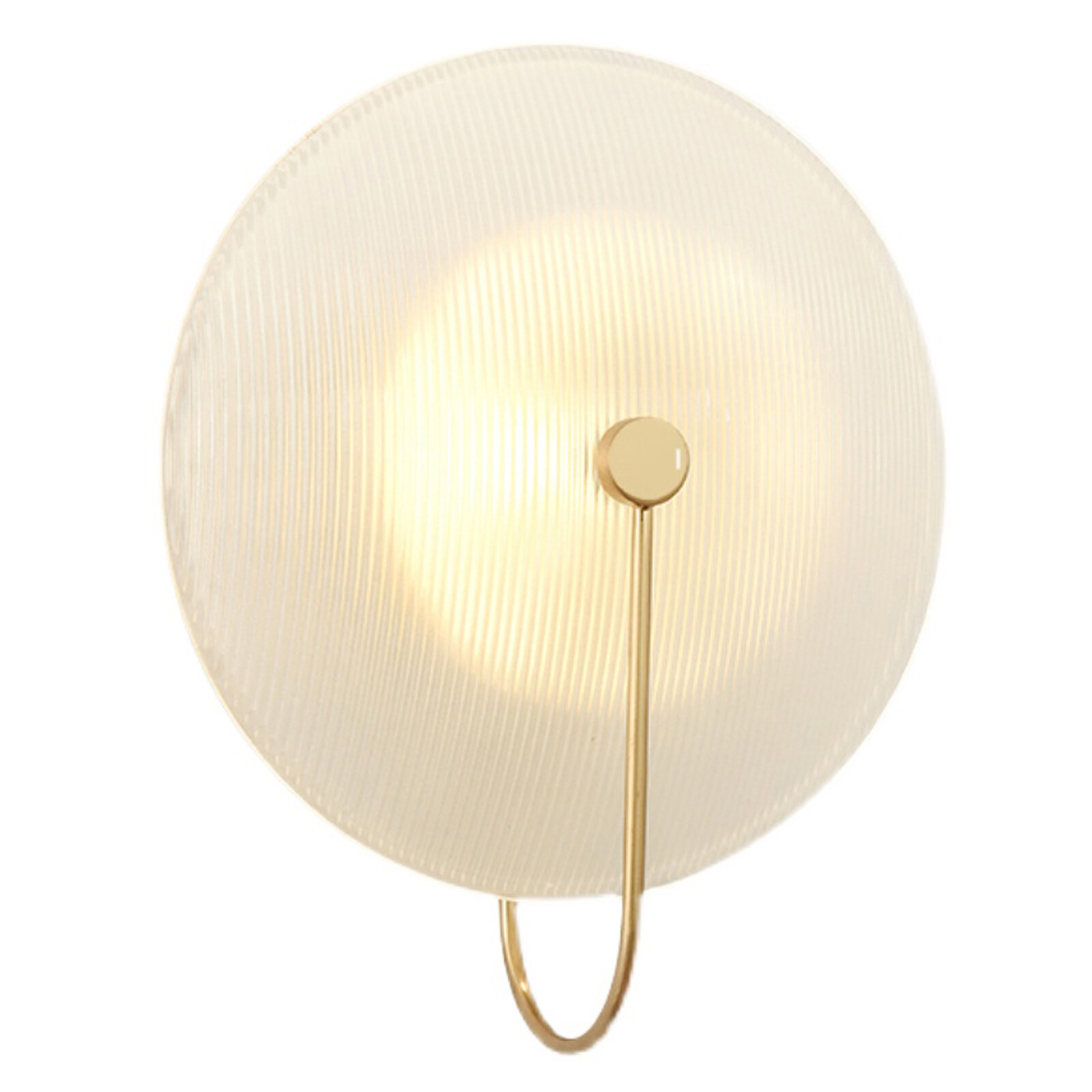 Minimalist Round Disc Wall Sconce LED Wall Light Glass Wall Lamp Reading Light