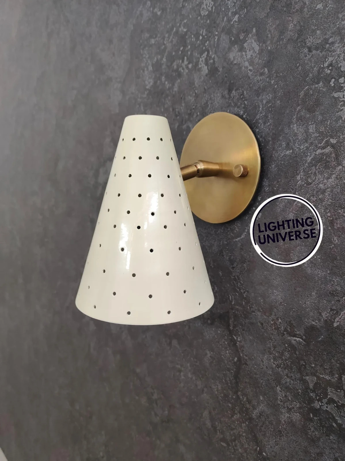 Mid-Century Modern Brass Wall Sconce Handmade Stilnovo Bedside Wall Lamp