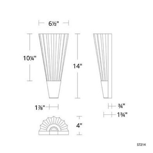 Schonbek Origami 14 in Polished Chrome LED Indoor Wall Sconce Clear/Chrome