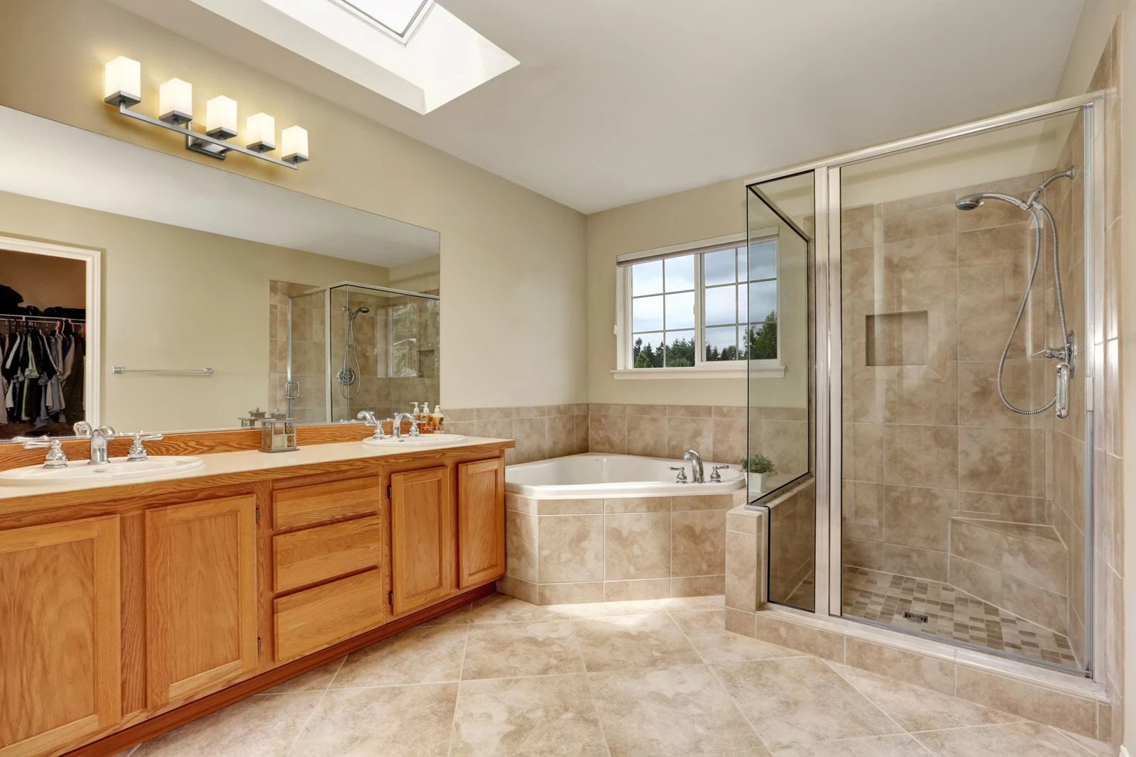Z-Lite 1900-5V Tidal 5-Light Brushed Nicket Vanity Light with Opal Glass Shades