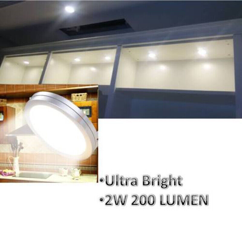 4PC Under Cabinet Lighting LED Light Kit Set Closet Kitchen Shelf Lamp Hardwired