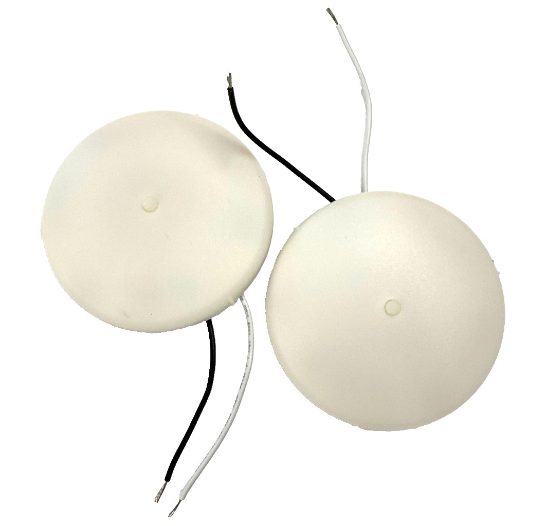 2 PACK QAI 12V 4.5» RV LED Slim Puck Light Cabinet Ceiling Light w/Switch White