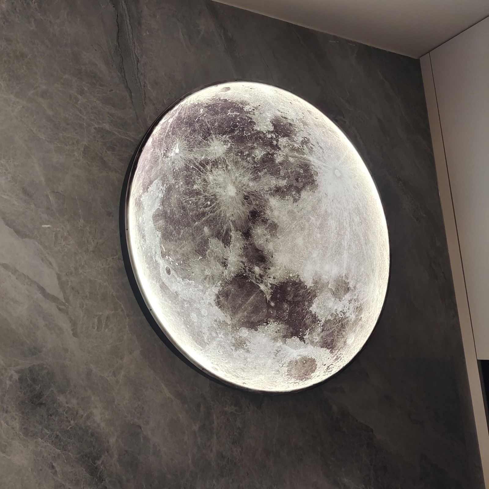 Aeyee Dimmable Moon Wall Sconce with Remote Control Plug in Wall Lamp 11.8″