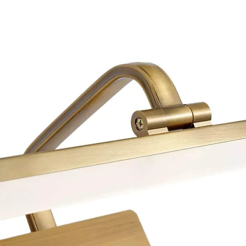 HUOKU Nimbus 15.7 in. 1-Light Brass Integrated LED Vanity Light Bar Cool White