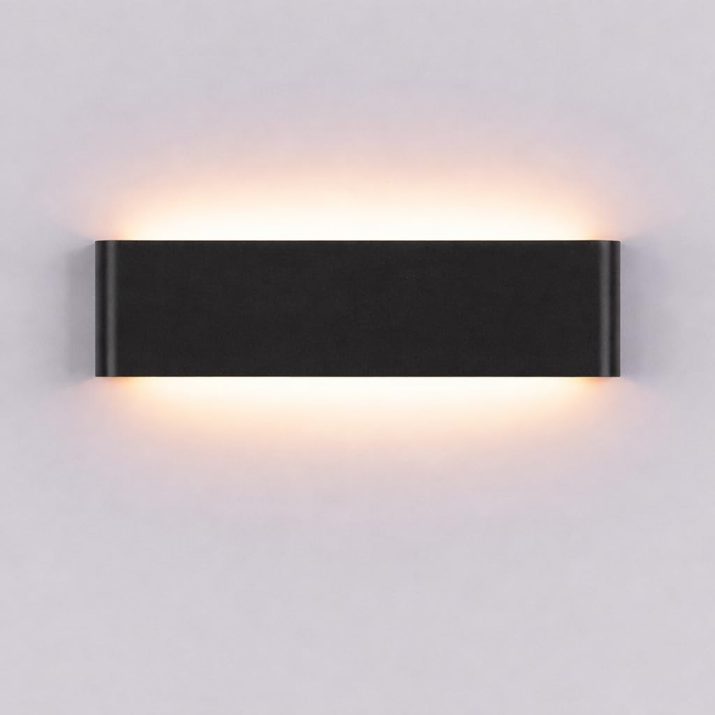 5 CCT Adjustable Dimmable Wall Lamp 24W Modern Black LED Vanity Light