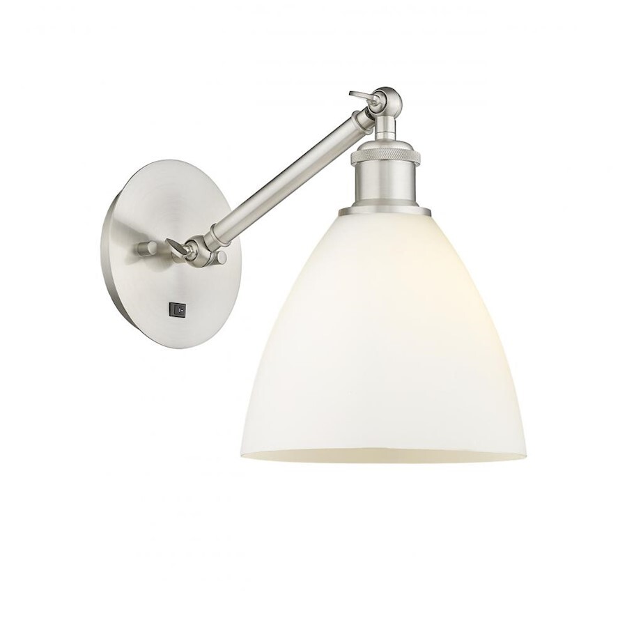 Innovations Ball Brist 7.5″ 1-L 318 LED Sconce, SN/FR – 317-1W-SN-GBD-751-LED