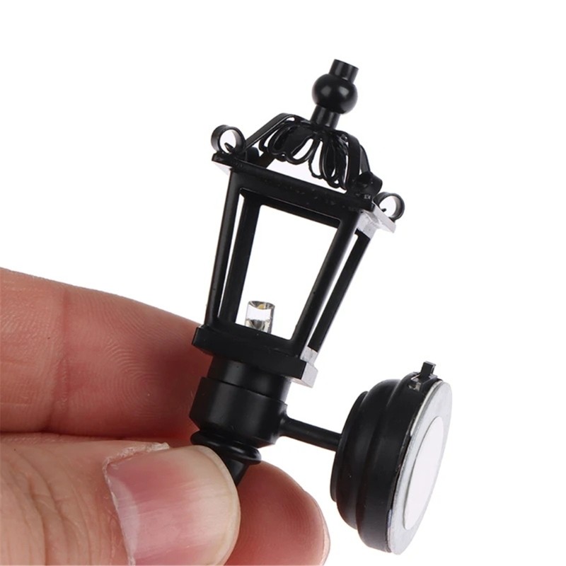 Miniature LED Wall Sconce 1/12 Scale Dollhouses Interior and Exterior Decoration