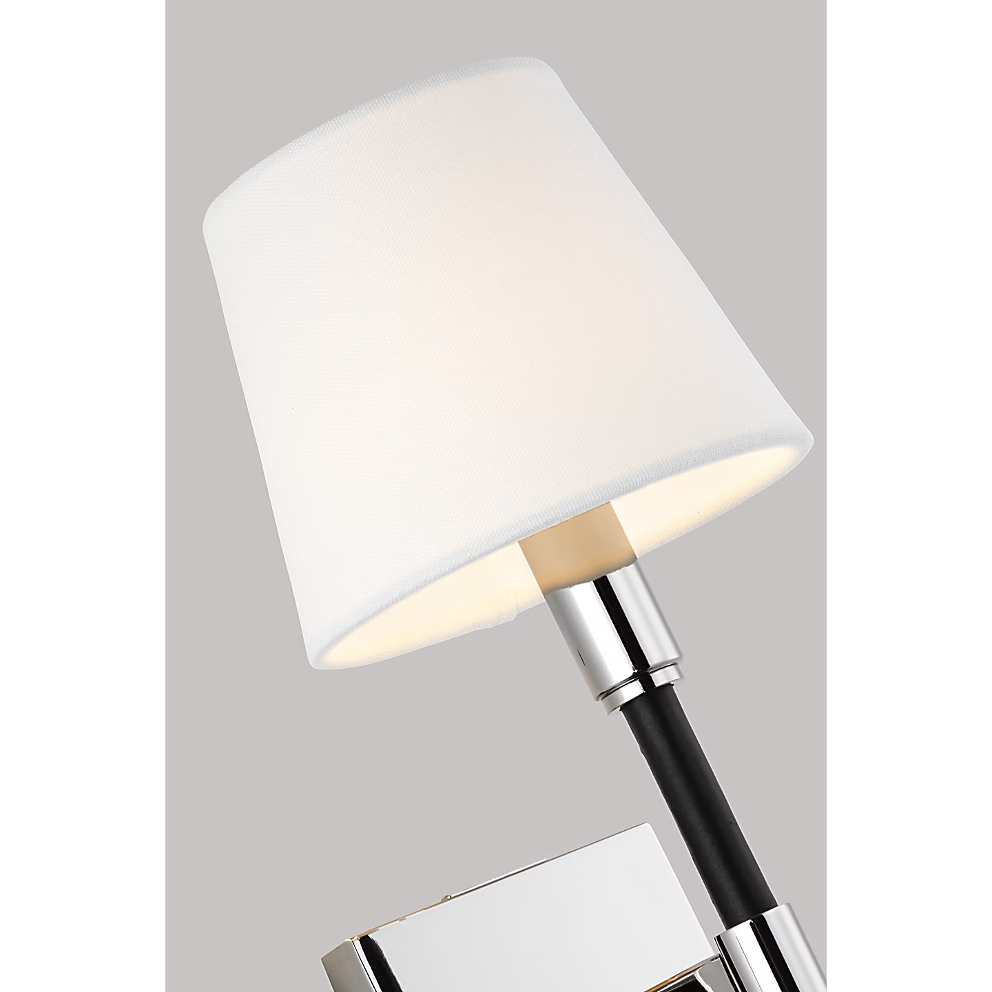 New Ralph Lauren Adjustable Wall Sconce Light in Black Leather & Silver 20–27″H