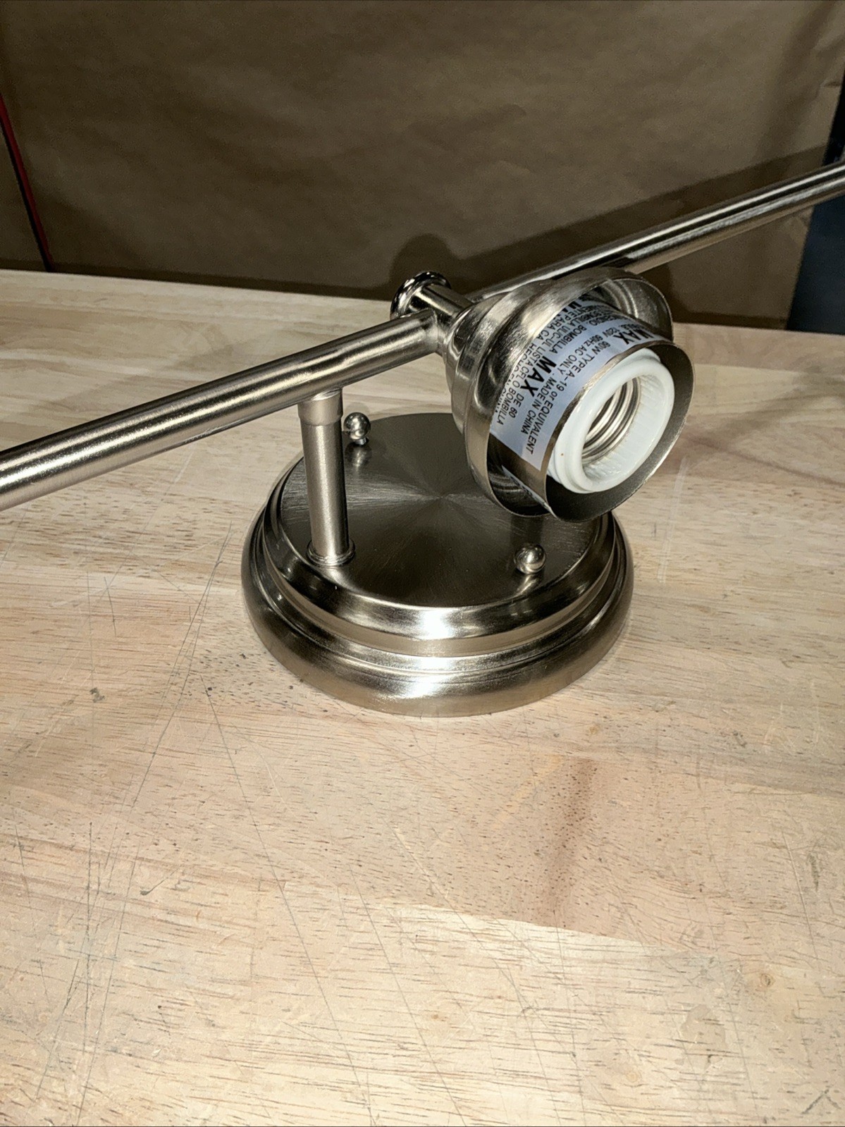 23.5 in. 3-Light Brushed Nickel Marsden Vanity Light Matching 4 Pc Accessories