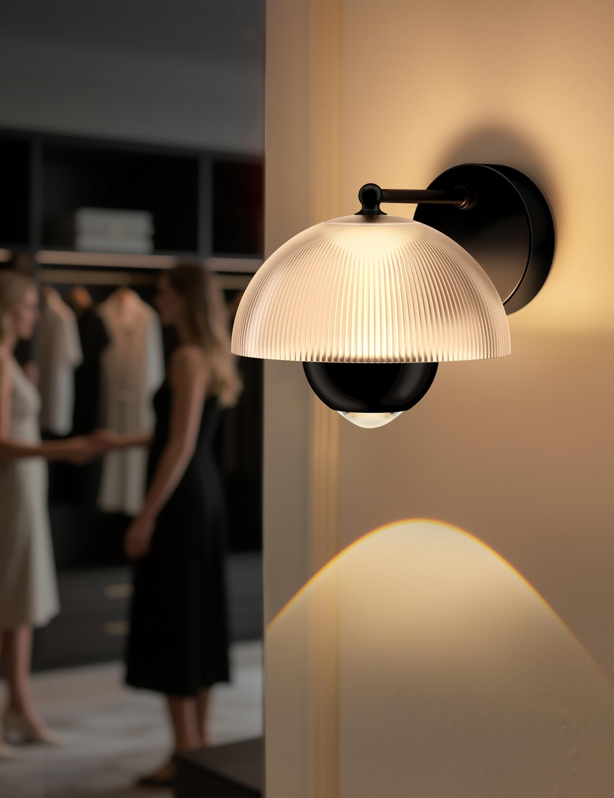 ** NEW Black Round LED Wall Sconce | 10W Dimmable | Modern Design | ETL Listed