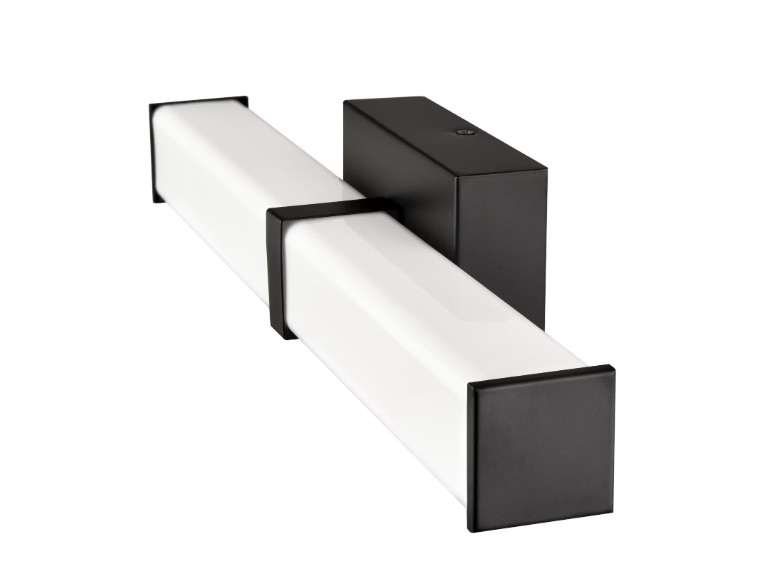 Millennium Lighting Tron 18″ 1-Light Matte Black LED Vanity Light, Acrylic Shade