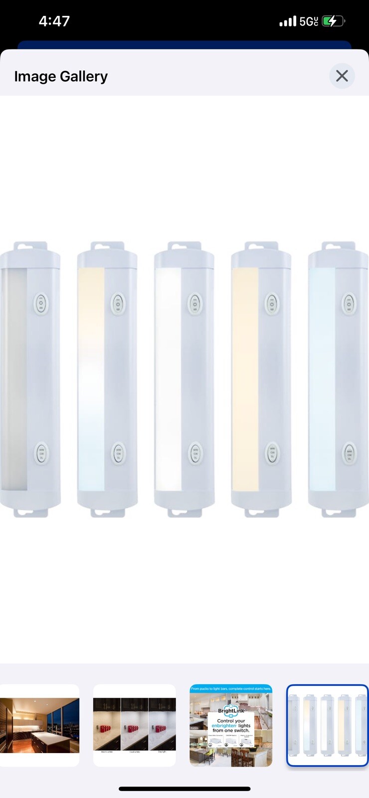 Enbrighten 12″ LED 3 Settings 413 Lumens Dimmable Linkable 38938 Plug/Hardwire✅