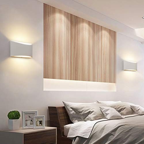 Aluminum LED Wall Sconce Set of 2 Hardwired Warm White 3000K G9 Bulbs Indoor