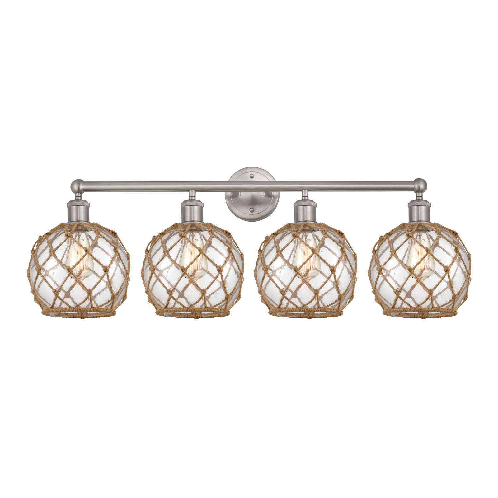 Innovations Farmhouse Rope 35in 4-Light Bath Vanity Brushed