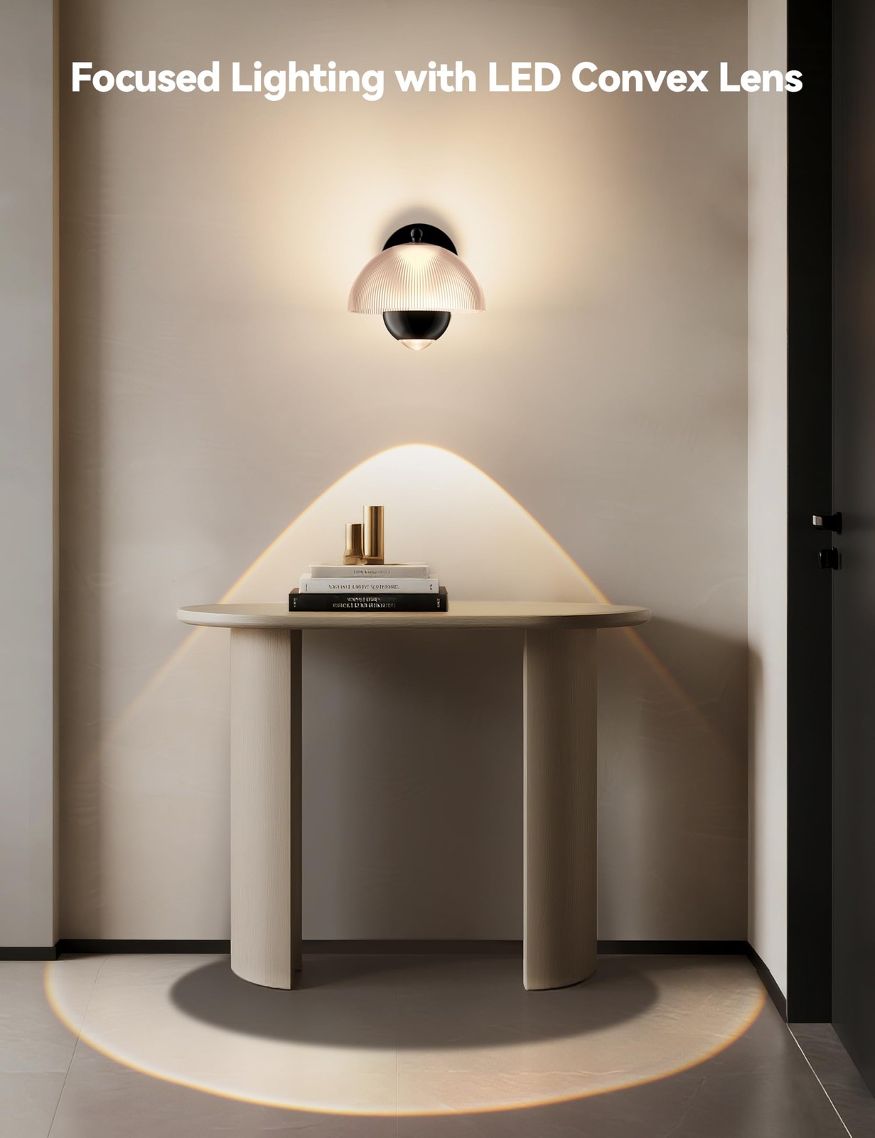 ** NEW Black Round LED Wall Sconce | 10W Dimmable | Modern Design | ETL Listed