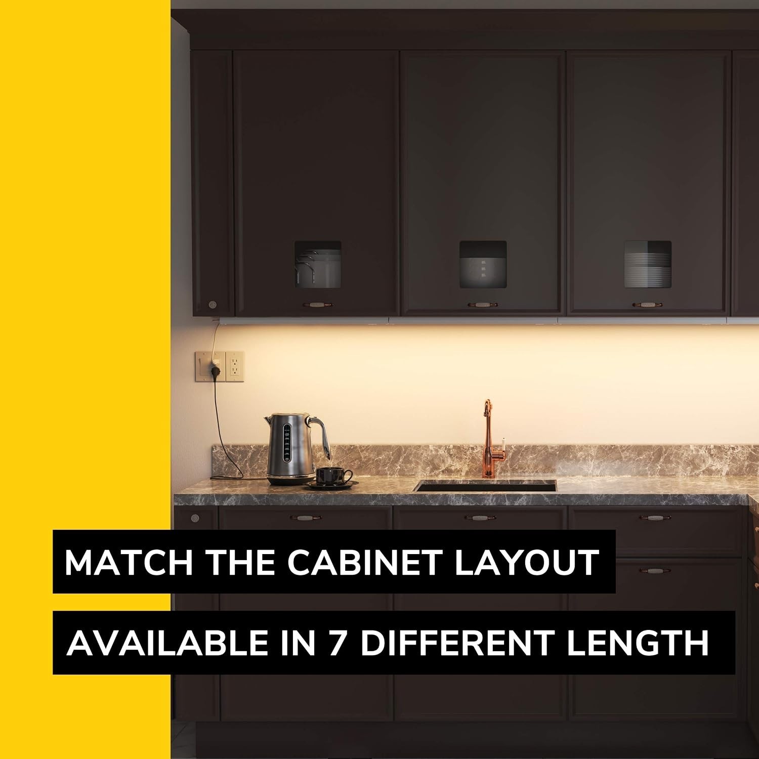 12″ 3-CCT LED Under Cabinet Light | Hardwired/Plug-in