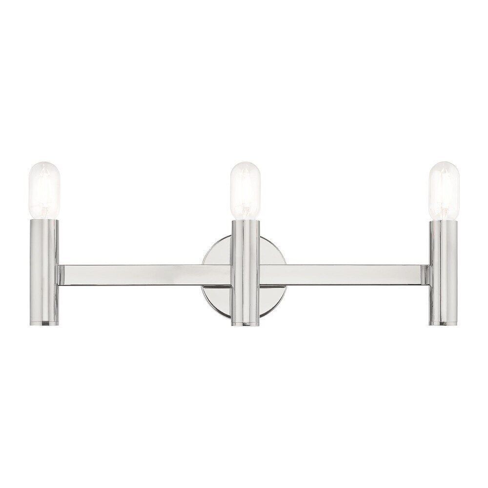 Livex Lighting 10343 Copenhagen 3 Light 24″W Bathroom Vanity – Chrome