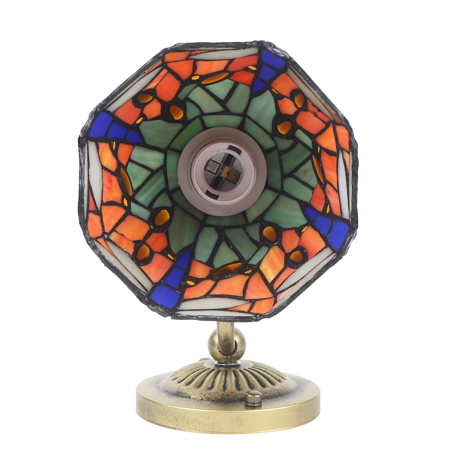 Sconce Vintage Baroque Wall Lamp Antique Stained Glass Wall Sconce 60W