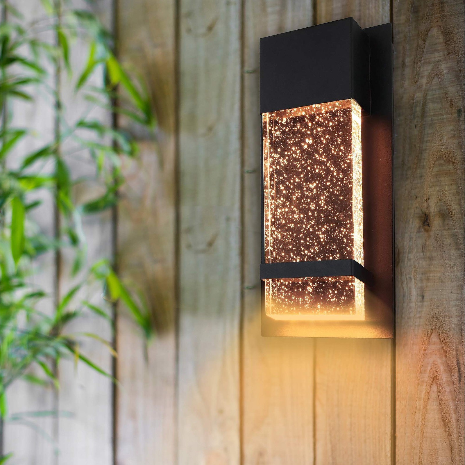 Ciata Wall Sconce Integrated LED Reflects Warm White Lighting Through Bubble