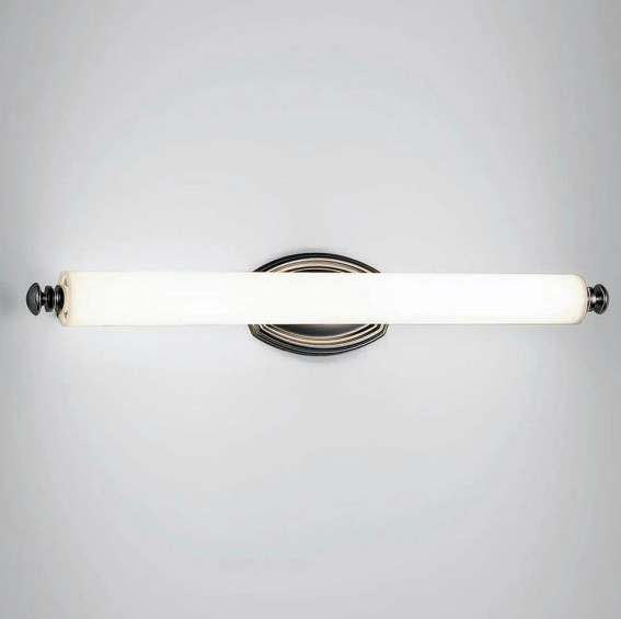 WAC Lighting Astoria 28″ Wide LED Bath Bar with Etched Glass Shade WS-7027-BO
