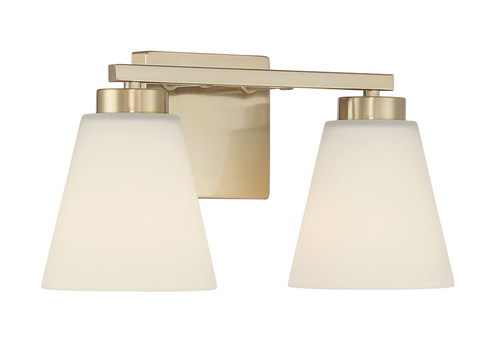 Millennium Lighting 64002-WG Strayhan 2 Light 13″W Vanity Light – Gold