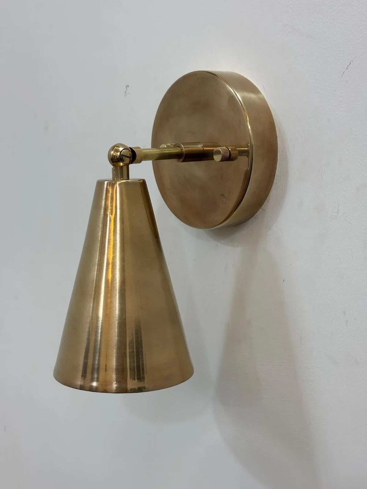Light Raw Brass Wall Sconce Mid Century Modern Raw Wall Lamp Light Decorative