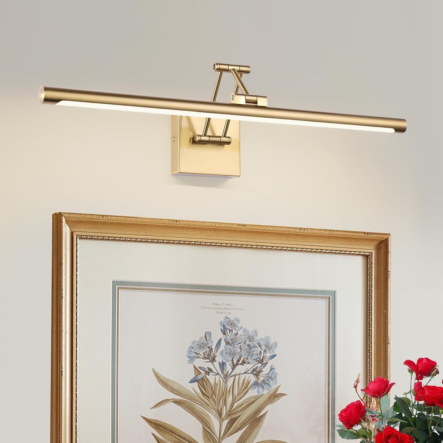 Brass Picture Light for Wall Art LED Gold Hard-Wired 24 Inch Gallery Wall
