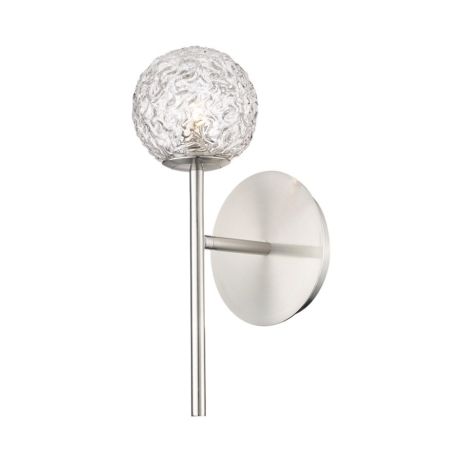 Innovations Barrington 1Lt 4″ Sconce, Satin Satin Nickel – 320-1W-SN-G320-5CL-SN