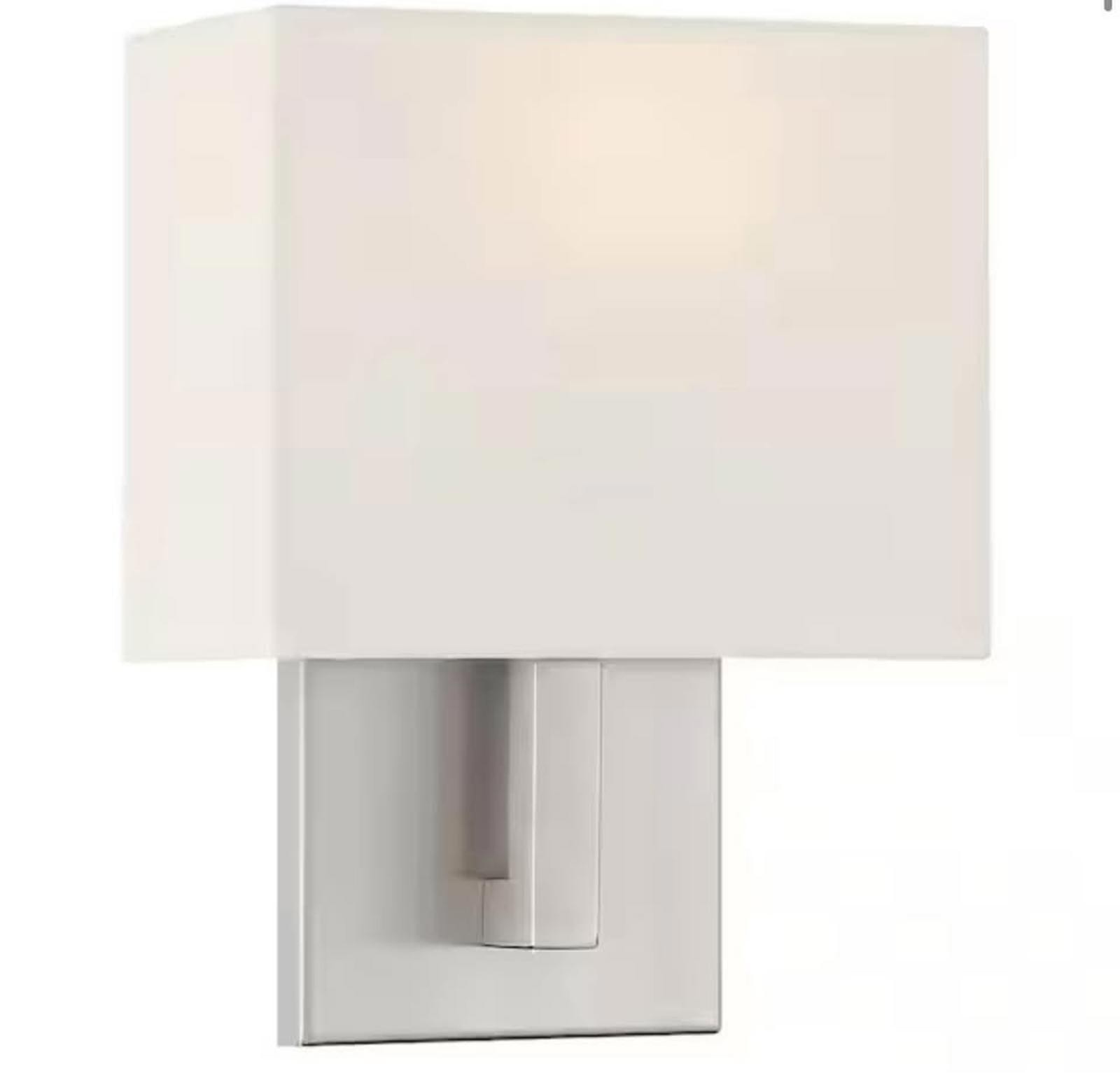 NEW 1-Light Brushed Steel LED Wall Sconce Access Lighting