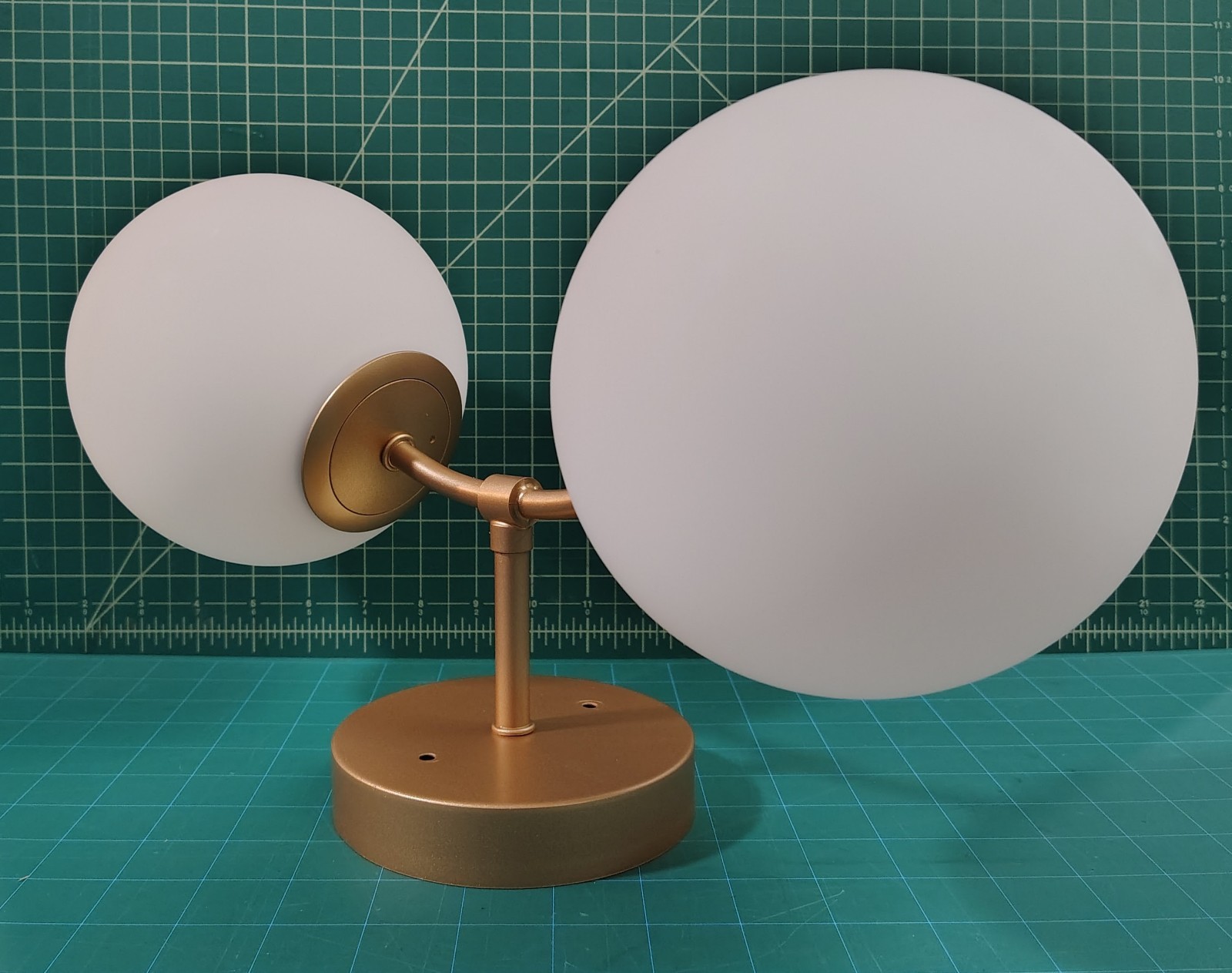 UOLFIN Gold Wall Sconce Light, 2-Light Modern Farmhouse Globe Bath Vanity Light