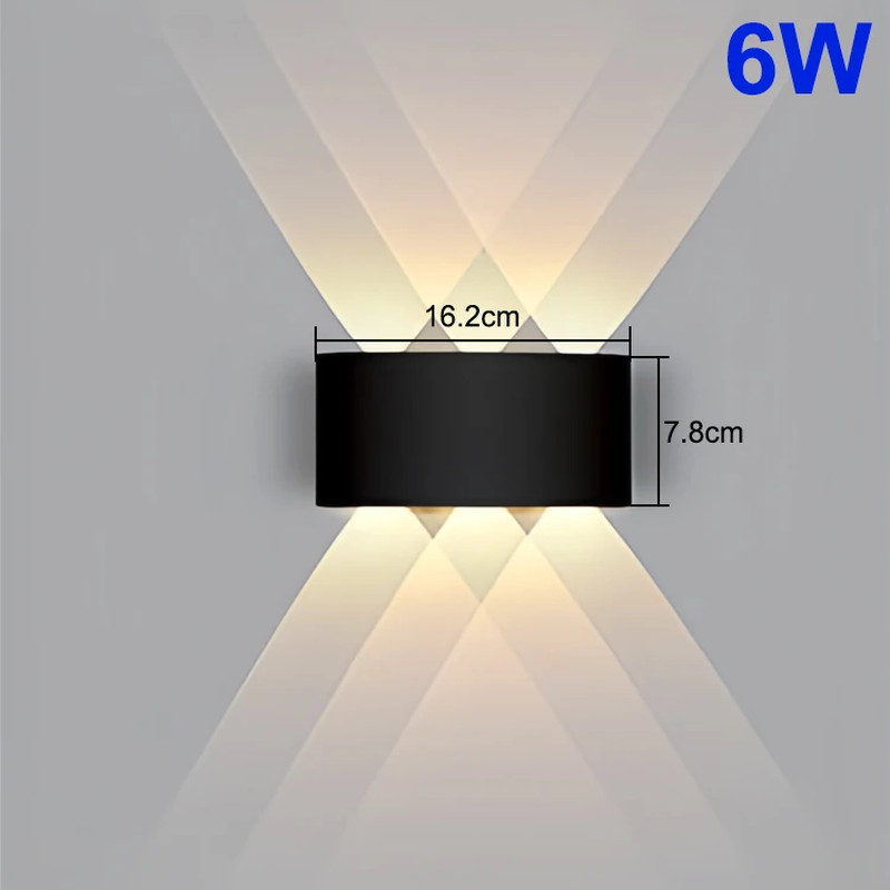 Up and down LED Wall Lamp Waterproof Interior Wall Light for Bedroom Living Room