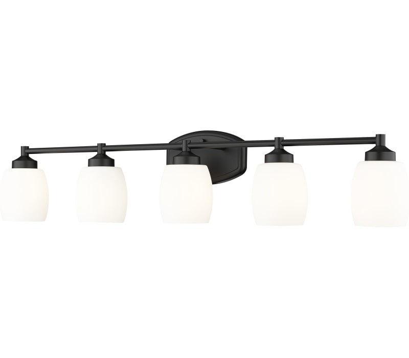 Z-Lite 745-5V Kendrick 5 Light 40″ Wide Vanity Light – Matte Black