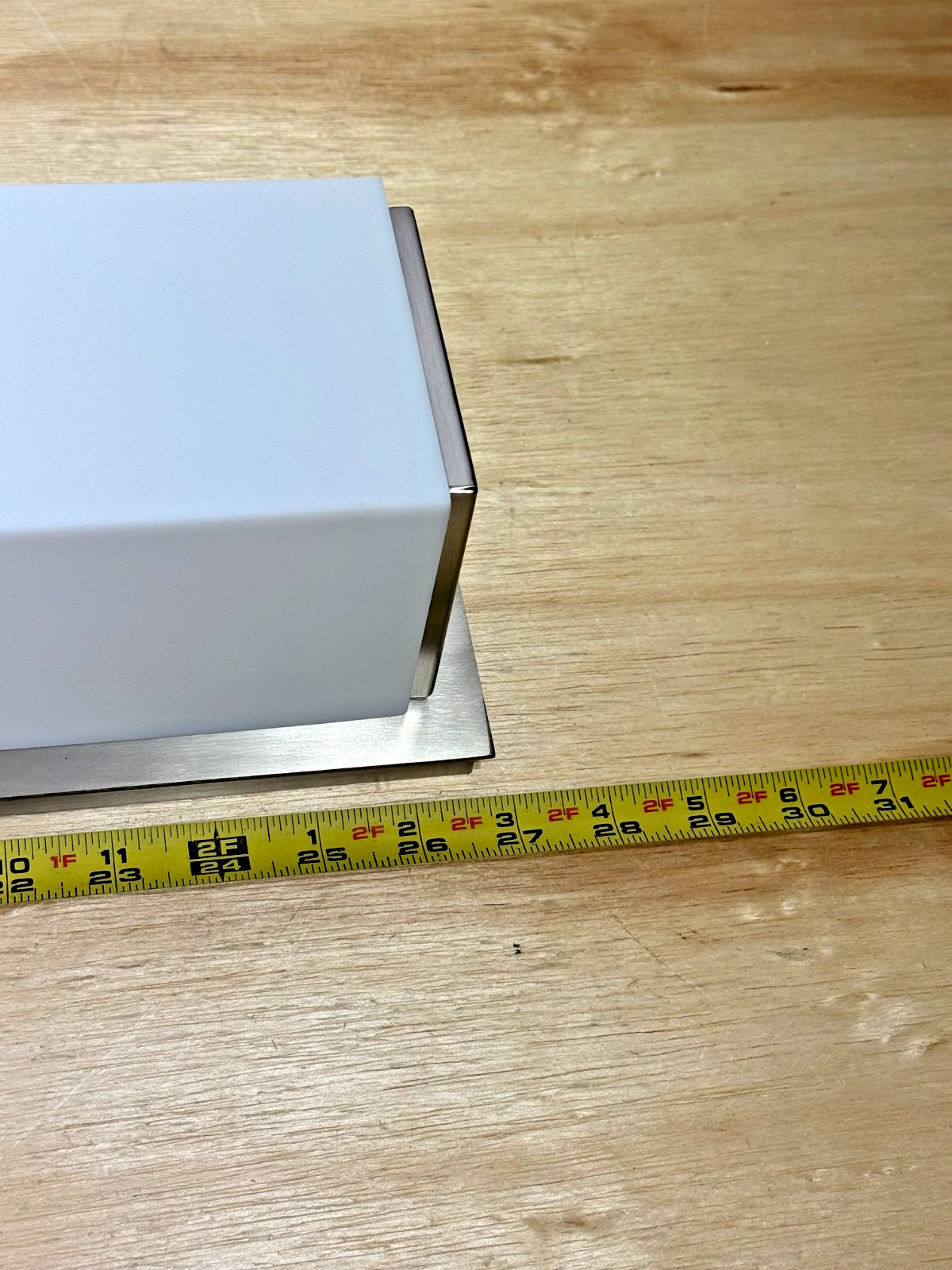 Bulk Lot (4) Oxygen | 3-544-24 | LED Flush Vanity Light | 9W Satin Nickel/White