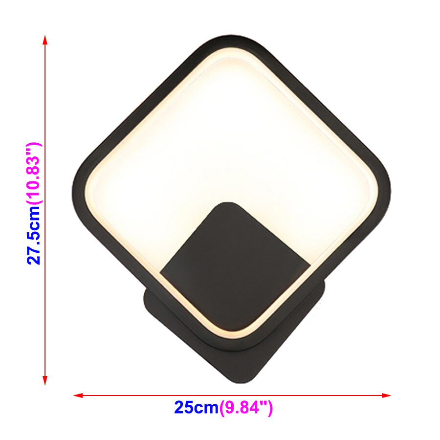 13W LED Wall Sconces Fixture Light Hotel Bedside Hall Indoor Lighting Square New