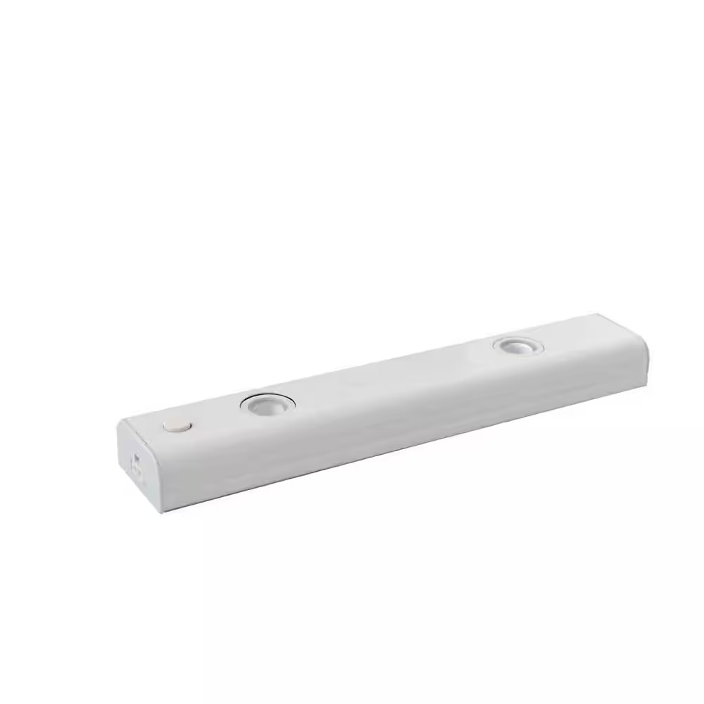 LED Bar Light Plug-In/Hardwire 10 In. LED White under Cabinet Light with Dimming