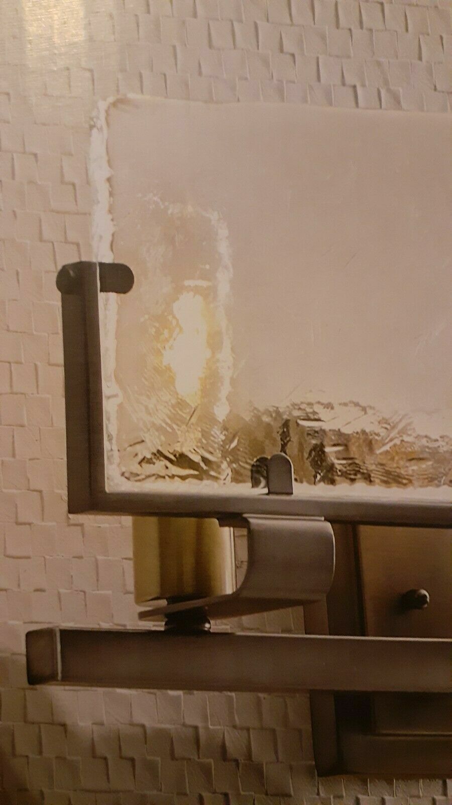 NIB: Nice Bathroom 22″-W 3-Lite VANITY Wall LIGHT w/ CLEAR GLASS PANEL Shade