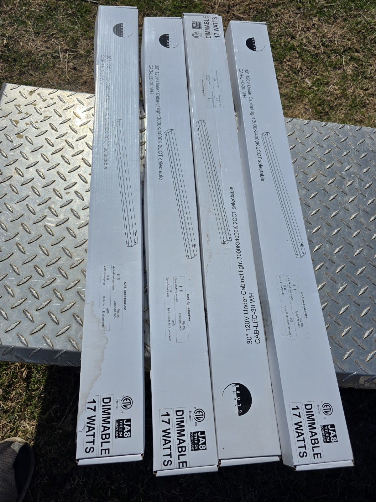 Lot of 4~ Utilitech 30 Inch Hardwired LED Under Cabinet Lights – NEW IN BOX